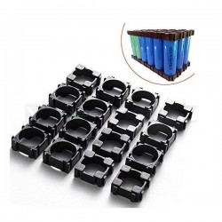 Cylindrical Single Battery Holder for 18650 Lithium Ion Cell - 6 Pieces