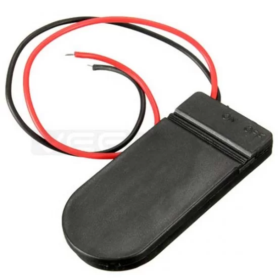 CR2025/CR2032 Dual Coincell Battery Holder with Switch and Wire