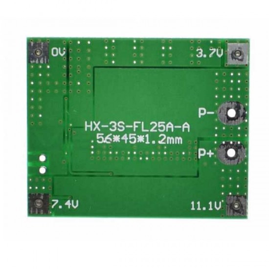 Battery Charge Protection Module 3S 25A for 18650 Lithium Ion Battery - 11.1V