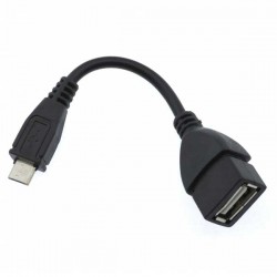 USB 2.0 Micro Male to USB A Female OTG Cable