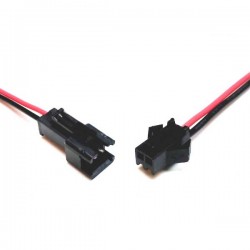 2 Pin Male and Female Lock type connector with Wire