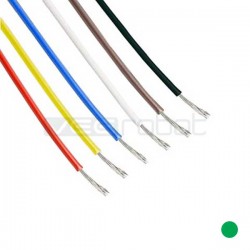 28 AWG Electric Hook-Up Multistrand wire - Green - 1 Meter