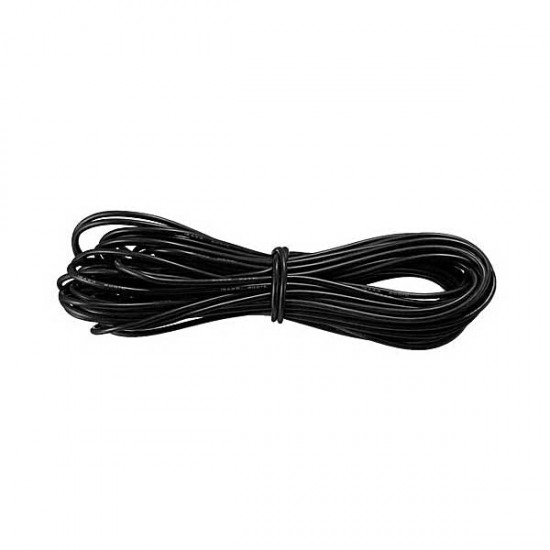 18 AWG High Quality Ultra Flexible Silicon Wire - Black - 1 Meter