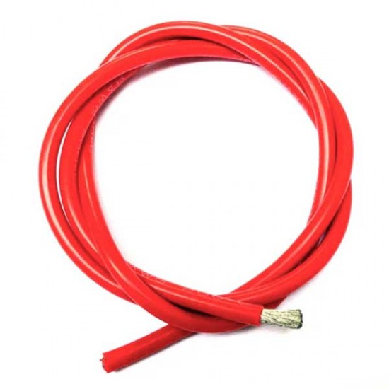 18 AWG High Quality Ultra Flexible Silicon Wire - Red - 1 Meter
