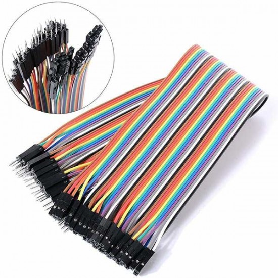 DuPont Breadboard Jumper Wires - Male to Female - 40 Pin - 20cm