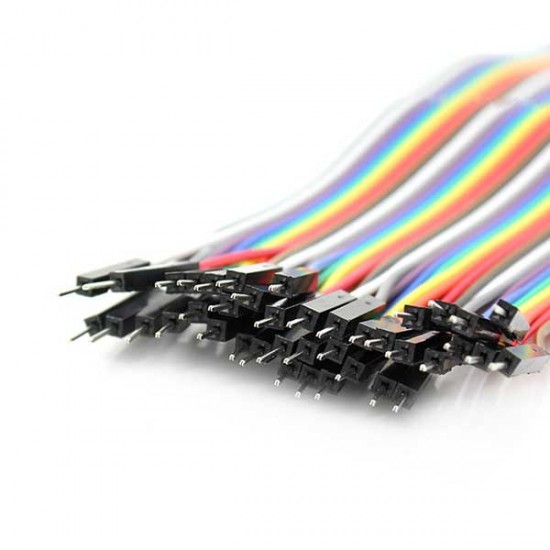 DuPont Breadboard Jumper Wires - Male to Male - 40 Pin - 20cm