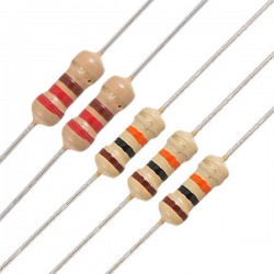 3.3KOhm Resistor [3.3K Ω 1/4W], 1/4 Watt Carbon Film (Pack of 10)