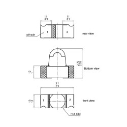 SFH 4045N-VAW - High Power Infrared Emitter ChipLED w lens
