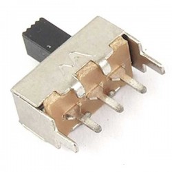 SPDT Two Position Mini Slide Switch - Straight - 0.1" Pitch