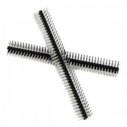 Berg Strip Right Angle 2x40 Male Header Pins