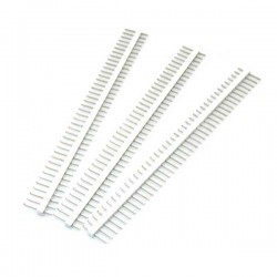 Berg Strip Straight 1x40 Male Header Pins - White