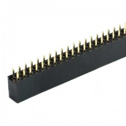 Berg Strip Straight 2x40 Female Header Pins