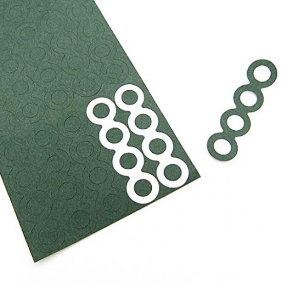 Barley Green Insulation Gasket Paper for Li-ion Battery - 1x4 - Continuous - With Hole