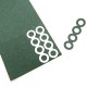 Barley Green Insulation Gasket Paper for Li-ion Battery - 1x4 - Continuous - With Hole