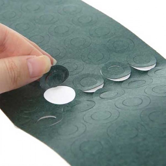 Barley Green Insulation Gasket Paper for Li-ion Battery - 1x5 - With Hole