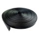 Braided Mesh Expandable Sleeve for Wire Protection - Black 8mm Flat - 1 Meter