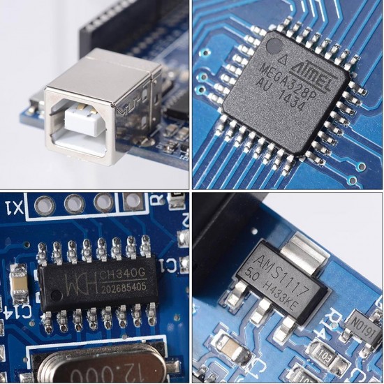 Arduino Uno R3 ATmega328P CH340G Board - Compatible