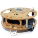 2WD Chassis with N20 Metal Gear Motors - Clear Acrylic - Round