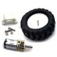4WD Chassis with N20 Metal Gear Motors - Black Aluminum