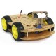 4WD Clear Acrylic Robot Chassis Set