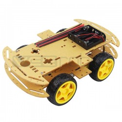 Four Wheel Drive - 4WD Acrylic Robot Chassis Set