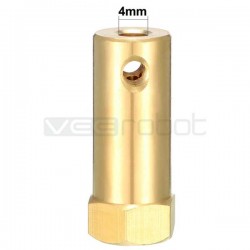 4mm Hex coupling for Robot Wheel - Length 30mm