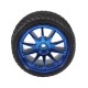 Robot Rubber Wheel (65x26.5mm) - Blue - Hex Slot