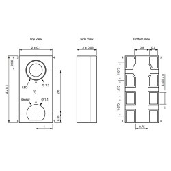 VCNL4040M3OE - Proximity and Ambient Light Sensor with IR Emitter I2C
