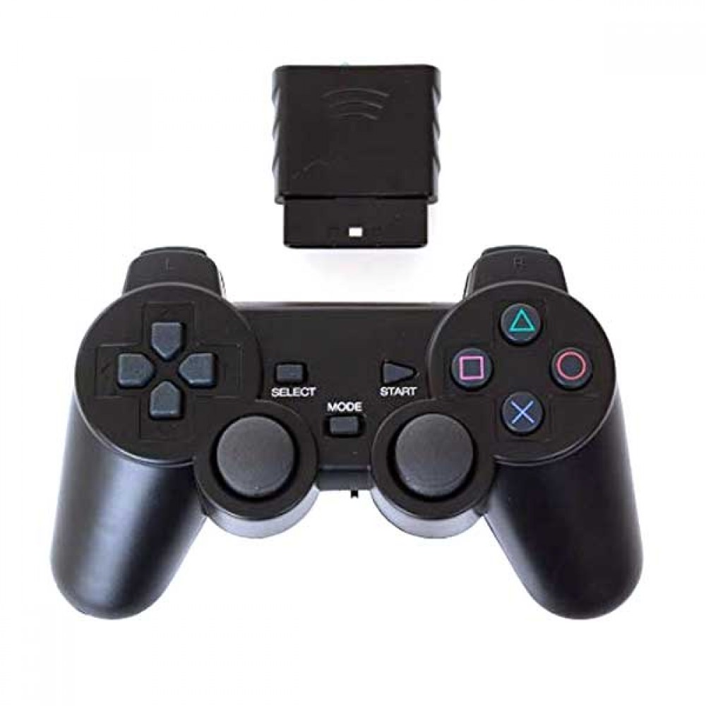 Wireless Controller for PS2 with receiver Black